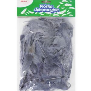 Piórka dekoracyjne Brewis Szare, 7g
